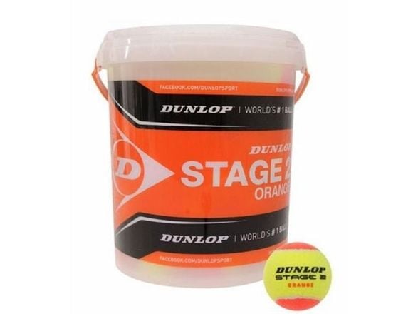 Dunlop Tennispallot Dunlop STAGE 2 Orange 60 ITF-ämpäri Dunlop STAGE 2 Orange 60-ämpäri ITF