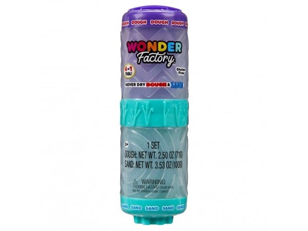Wonder Factory Never Dry Dough muovimassa violetti, turkoosi