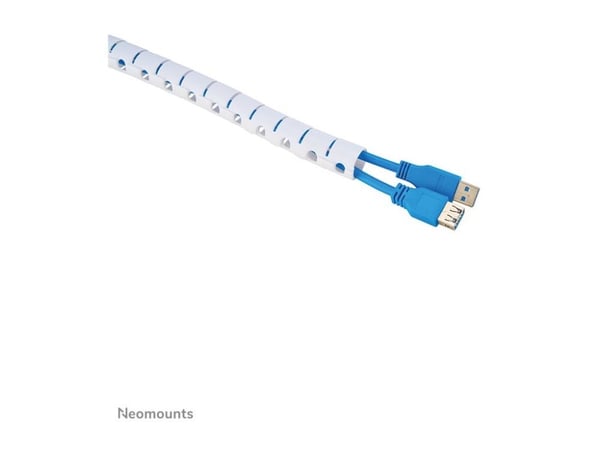 Neomounts - Kabelhanteringsfodral - för 1-4 kablar, universell - vit - 2 m