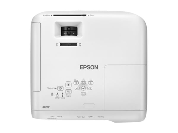 Epson EB-FH54 - 3 LCD-projektor - 4100 lumen - Full HD (1920 x 1080) - 16:9 - 802.11a/b/g/n/ac trådløs / Miracast - hvit