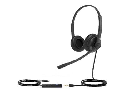 Yealink UH34 SE Dual - Hodesett - on-ear - kablet - USB - svart - Certified for Microsoft Teams