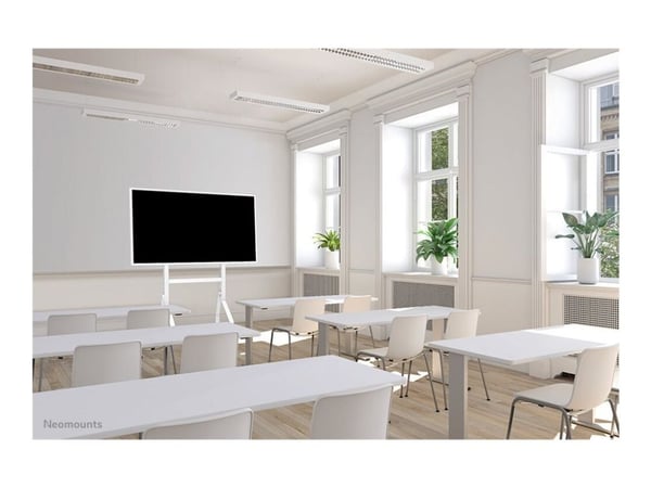Neomounts Move Go Flip FL50-515WH1 - Vogn - for flatpanel - stål - hvit - skjermstørrelse: 55"-65" - monteringsgrensesnitt: 400 x 400 mm