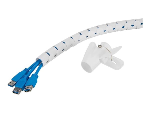 Neomounts - Kabelstyringsmuffe - for 1 - 5 kabler, universell - hvit - 2 m
