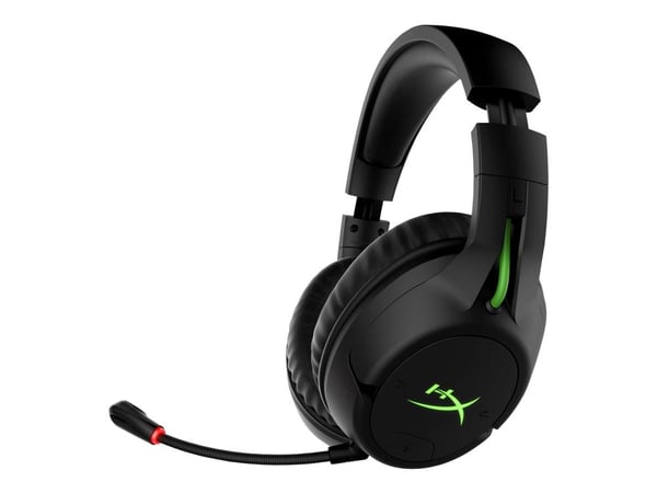 HyperX CloudX Flight - Hodesett - full størrelse - 2,4 GHz - trådløs - svart, grønn - for Victus by HP Laptop 15, 16; Laptop 14, 15, 17; Pavilion x...