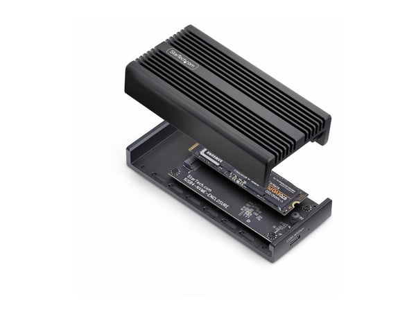 StarTech.com 1USB4-NVME-ENCLOSURE, SSD-kotelo, M.2, PCI Express, 40 Gbit/s, USB-liitettävyys, musta