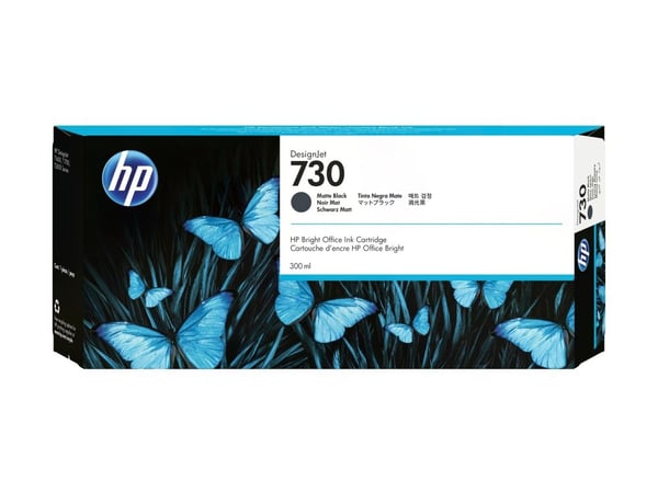 HP 730 - 300 ml - høykapasitets - matt svart - original - DesignJet - blekkpatron - for DesignJet SD Pro MFP, T1600, T1600dr, T1700, T1700dr, T1708...