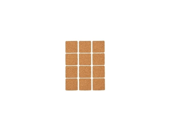 Baks kork møbelbeskyttere 12. 28x28 mm HAUSHALT