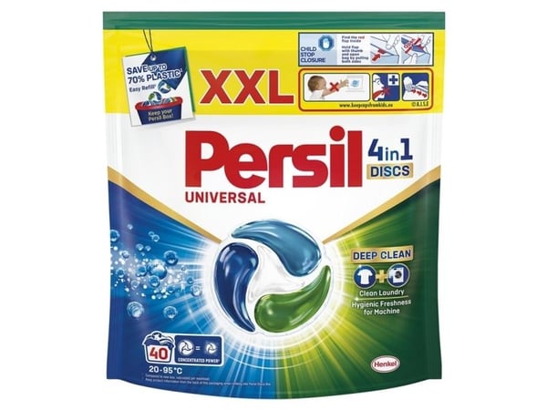 CAPS WASHING PERSIL DISCS WHITE 40 stk