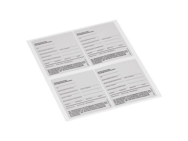 Hager-luokituskilven kytkin- ja ohjauslaitekokoonpano EN 61439 95 x115 mm FZ10TS1D (FZ10TS1D)