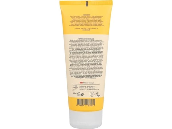 Solkrem, Derma Sun Eco Baby, 200 ml, SPF 30, fysisk solfilter