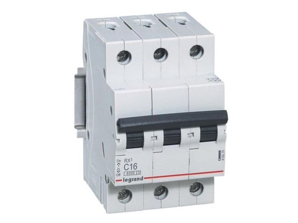 Automatsikring RX3 C 16A 3P, 3M, 6kA
