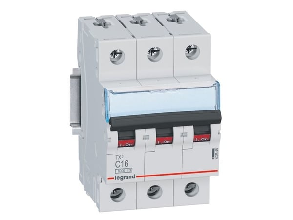 Legrand TX3, Miniatyr-automatsikring, Type C, IP20, 240 - 415 V