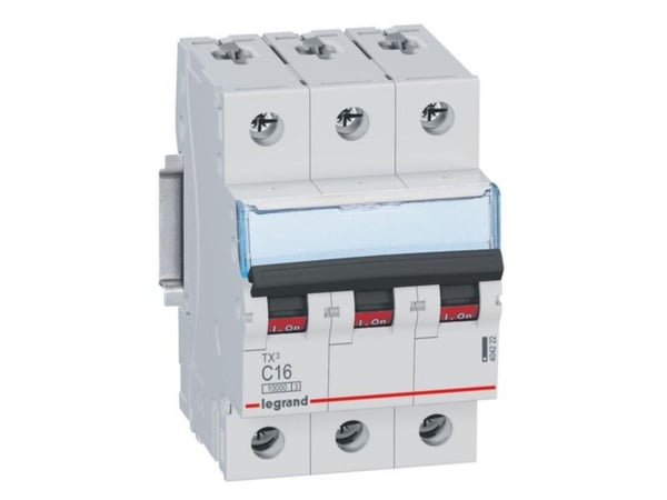 Legrand TX3, Dvärgbrytare, Typ C, IP20, 240 - 415 V
