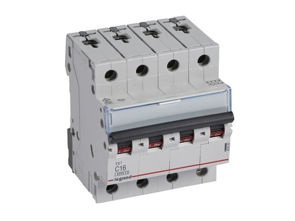 Automaattirengas TX3 C 16A 4P, 4M, 6/6kA Automaattirengas TX3 C 16A 4P, 4M, 6/6kA