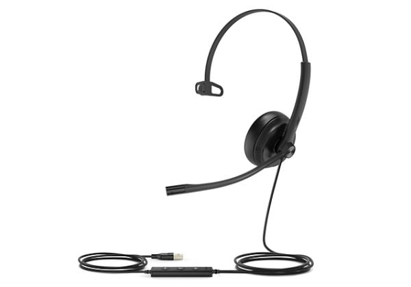 Yealink UH34 SE Mono, Koblet med ledninger (ikke trådløs), Kontor/kundesenter, 20 - 20000 Hz, 88 g, Hodesett, Sort