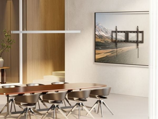 Equip 650360, 109,2 cm (43"), 2,41 m (95"), 200 x 200 mm, 800 x 400 mm, Akrylonitril-butadien-styren (ABS), Rustfritt stål, Sort