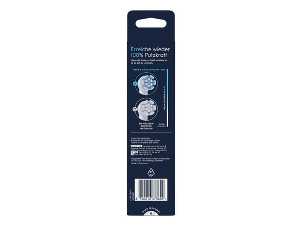Oral-B iO Gentle Care 8700216373609, 2 stykker, Hvit, 3 måned(er), Soft (myk), Oral-B, 211 mm