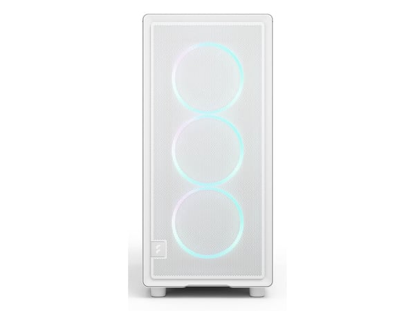 Fractal Design Epoch - Computer case - ATX - sidepanel med vindu (herdet glass) - ingen strømforsyning (ATX) - white RGB clear tint - USB/lyd