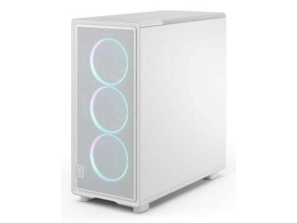 Fractal Design Epoch - Computer case - ATX - sidepanel med vindu (herdet glass) - ingen strømforsyning (ATX) - white RGB clear tint - USB/lyd
