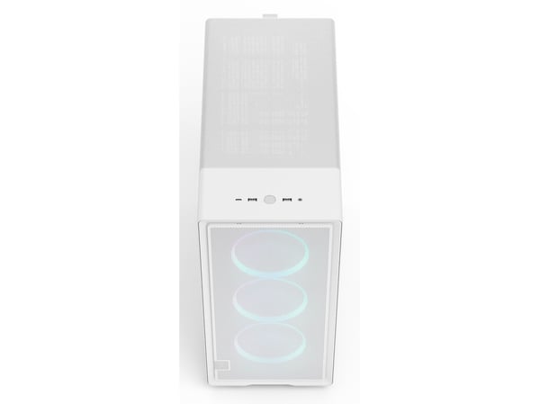 Fractal Design Epoch - Computer case - ATX - sidepanel med vindu (herdet glass) - ingen strømforsyning (ATX) - white RGB clear tint - USB/lyd