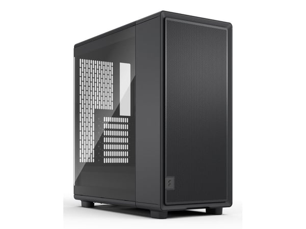 Fractal Design Epoch - Computer case - ATX - sidepanel med vindu (herdet glass) - ingen strømforsyning (ATX) - svart, blank - USB/lyd