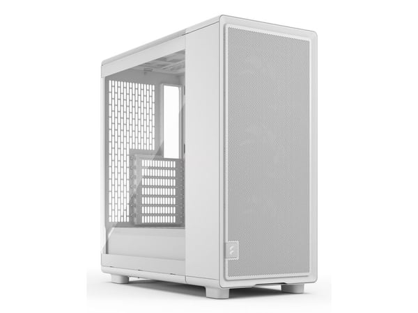 Fractal Design Epoch - Computer case - ATX - sidepanel med vindu (herdet glass) - ingen strømforsyning (ATX) - hvit, blank - USB/lyd