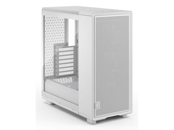 Fractal Design Epoch - Computer case - ATX - sidepanel med vindu (herdet glass) - ingen strømforsyning (ATX) - hvit, blank - USB/lyd