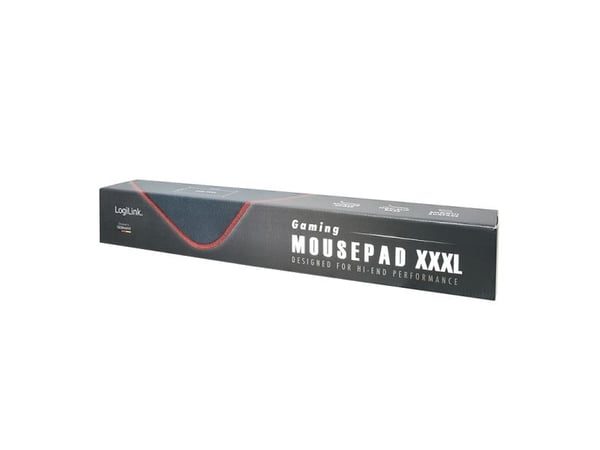 LogiLink ID0216, musta, Yksivärinen, Liukumaton pohja, Pelihiirimatto