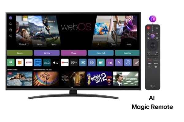 LG NanoCell AI 50NANO81A3A, 127 cm (50"), 3840 x 2160 pikseliä, NanoCell, Älytelevisio, Wi-Fi, musta