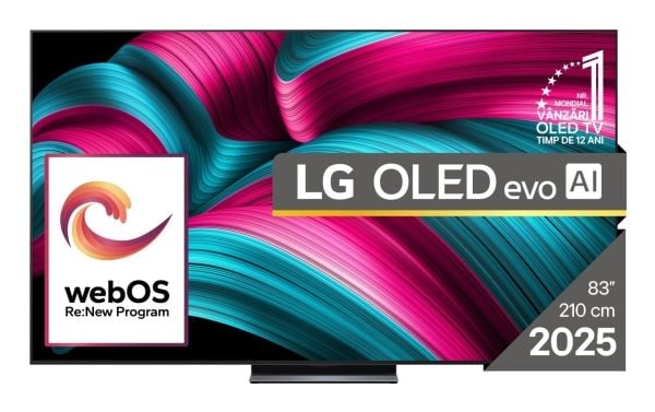 LG OLED evo AI OLED83C51LA, 2,11 m (83"), 3840 x 2160 pikseliä, OLED evo, Älytelevisio, Wi-Fi, musta