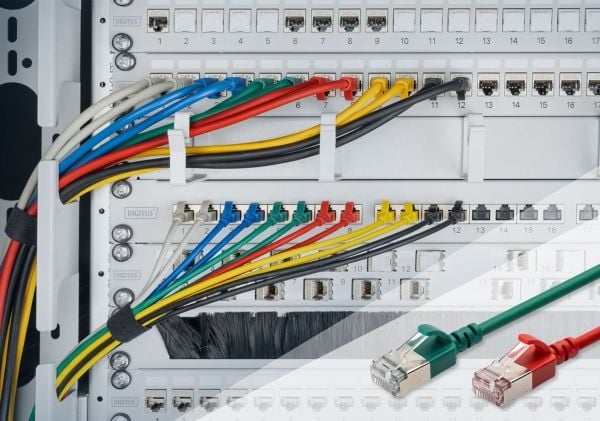 Digitus DK-1632-A-100S, 10 m, Cat6a, F/FTP (FFTP), RJ-45, RJ-45, Grå