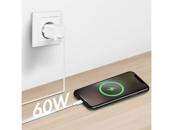 LogiLink CU0322, 1,5 m, USB A, USB C, USB 2.0, 0,48 Gbit/s, Hvit
