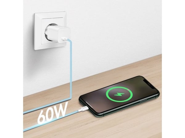 LogiLink CU0329, 0,5 m, USB A, USB C, USB 2.0, 0,48 Gbit/sek, sininen