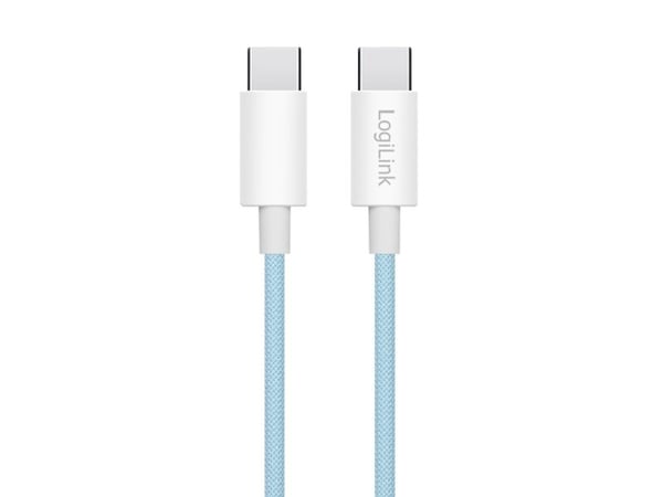 LogiLink CU0349, 0,5 m, USB C, USB C, USB 2.0, 0,48 Gbit/sek, sininen