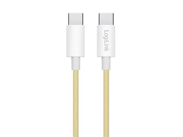 LogiLink CU0349, 0,5 m, USB C, USB C, USB 2.0, 0,48 Gbit/sek, keltainen
