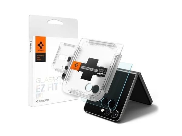Spigen GLAS.tR EZ Fit HD, Samsung, Galaxy Z Flip 7, Transparent, 1 styck