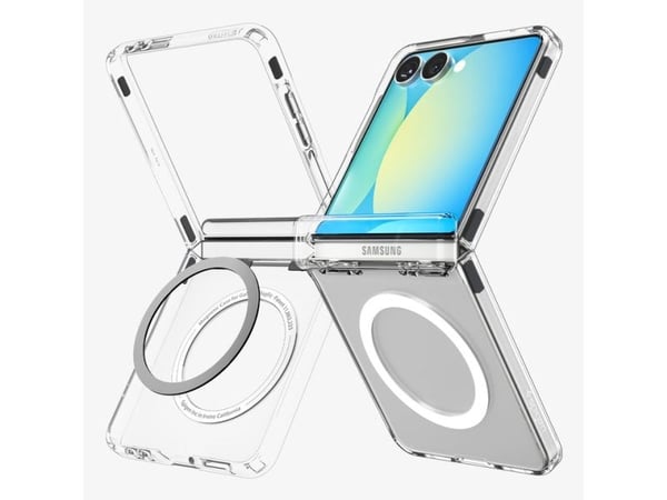 Spigen Ultra Hybrid Pro, Suojus, Samsung, Galaxy Z Flip 7, 17,3 cm (6.8"), Läpinäkyvä, Valkoinen