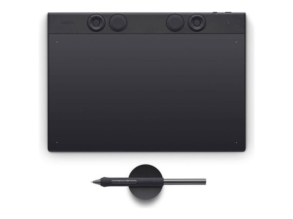 Wacom Intuos Pro Medium – 2025, 263 x 148 mm, USB/Bluetooth, Kynä, 16:9, 1,8 m, musta