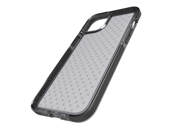 Tech21 Evo Check - Baksidedeksel for mobiltelefon - røykfarget/svart - for Apple iPhone 12 Pro Max