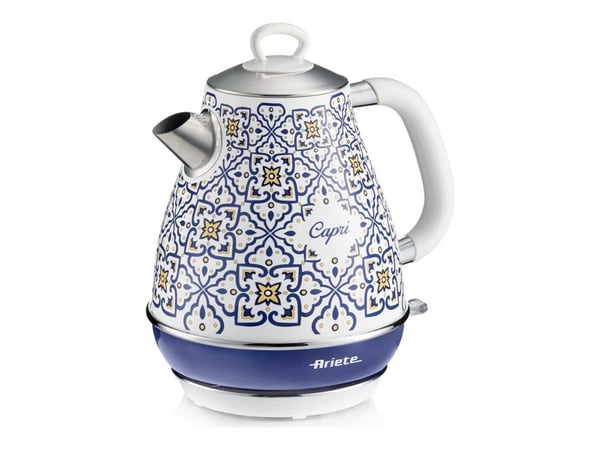Ariete 2869/0C, 1,7 L, 2000 W, sininen, monivärinen, metalli, vesimittari, johdoton