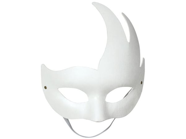 Hvid venetian maske