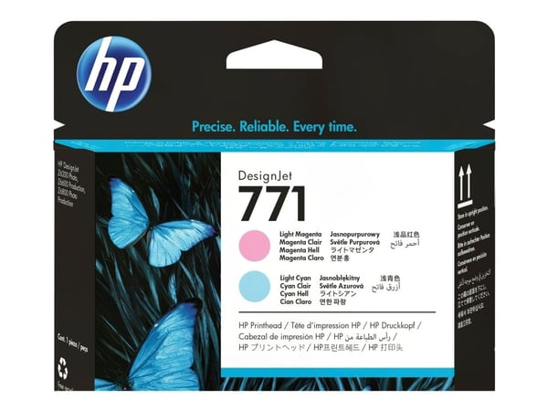 HP 771 - Lys magenta, lys cyan - skriverhode