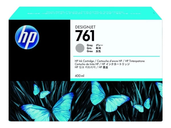 HP 761 - 400 ml - grå - original - DesignJet - blekkpatron - for DesignJet T7100, T7200, T7200 Production Printer