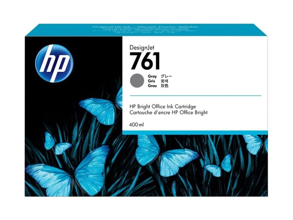 HP 761 - 400 ml - grå - original - DesignJet - blekkpatron - for DesignJet T7100, T7200, T7200 Production Printer
