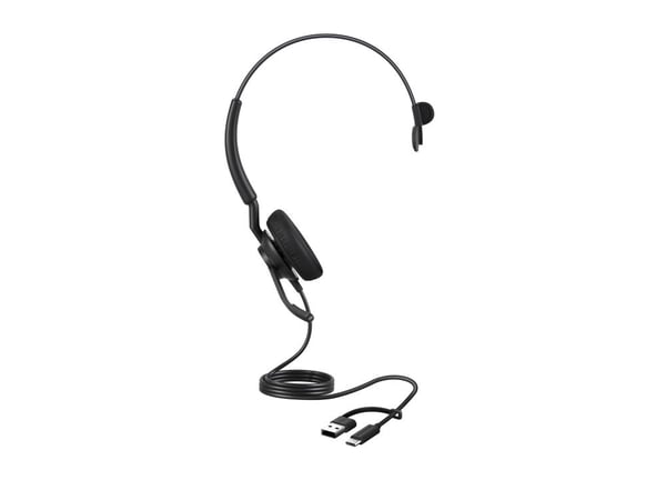 Jabra Engage 40 Mono - Hodesett - on-ear - kablet - USB-C, USB-A - lydisolerende - Optimized for Microsoft Teams