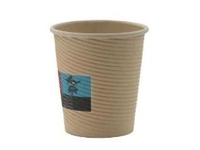 Kaffebæger Pap Ø62xH60mm 10cl 4oz Rippled Light Til Espresso Brun,50 stk/ps - (50 stk.)