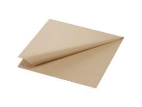 Serviet Duni Natural brown 1-lag 33x32cm Brun,6 pk x 750 stk/krt