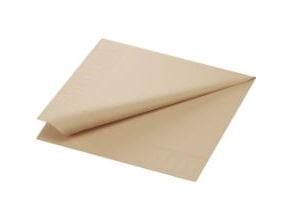 Servett Duni Natural brown 40 x 40 cm 3-lagers 1/8 vik brun 5 pk x 250 st/fp