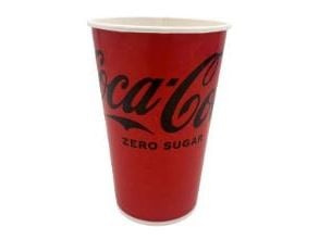 Papbæger 40 cl Coca Cola Ø90x130 mm Kolddriksbæger,20 ps x 50 stk/krt