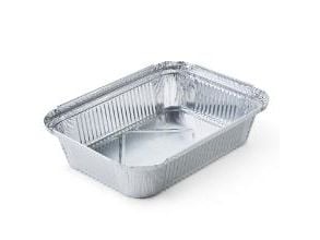 Alubakke Rektangulær 1850ml L256xB186xH52mm 63my,400 stk/krt